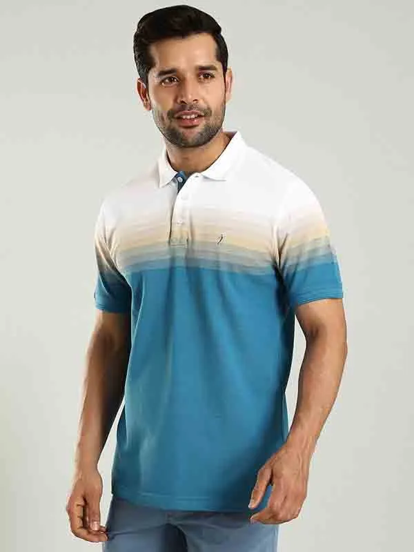 Men Striped Polo T-Shirt