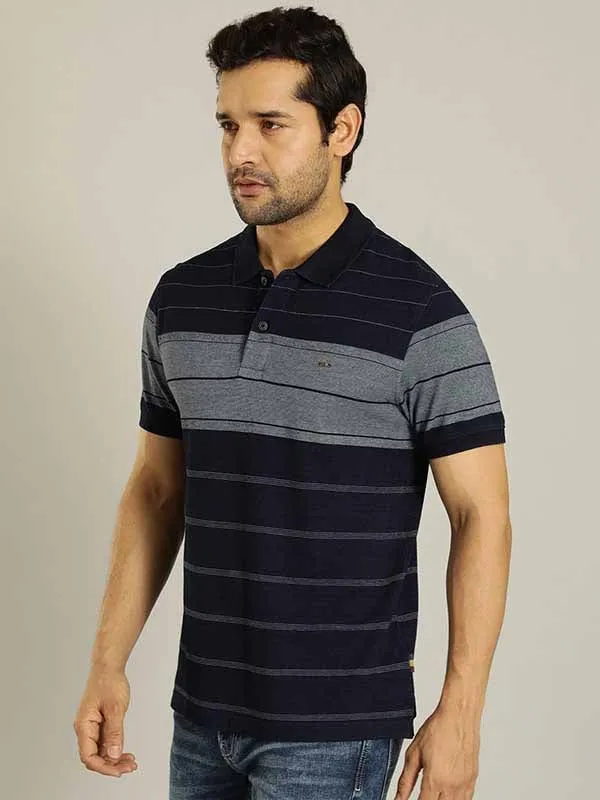 Men Striped Polo T-Shirt