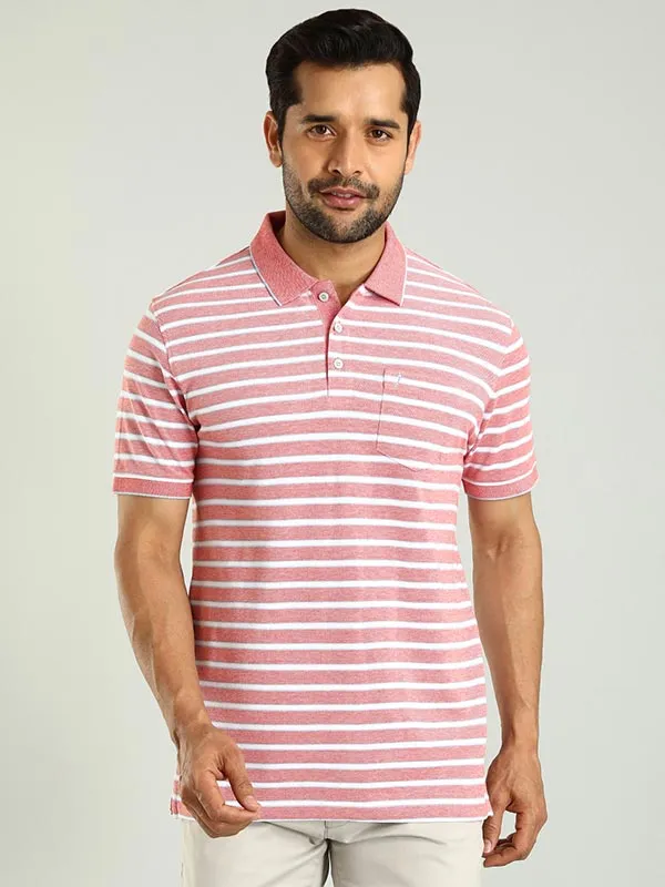 Men Striped Polo T-Shirt