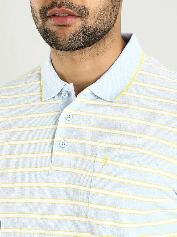 Men Striped Polo T-Shirt