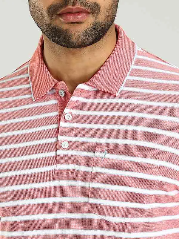 Men Striped Polo T-Shirt