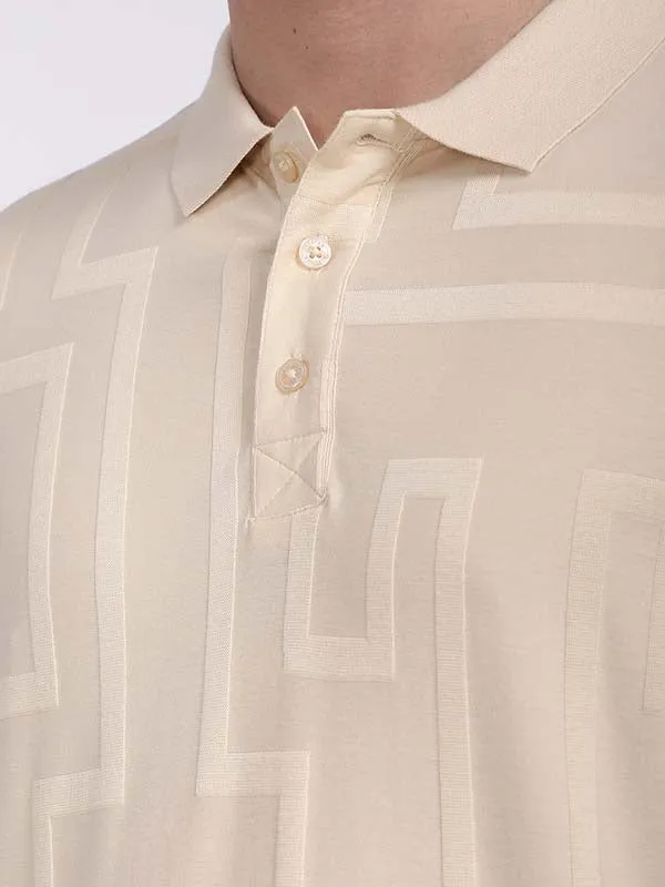 Men Striped Polo T-Shirt