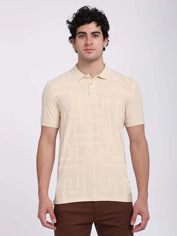 Men Striped Polo T-Shirt