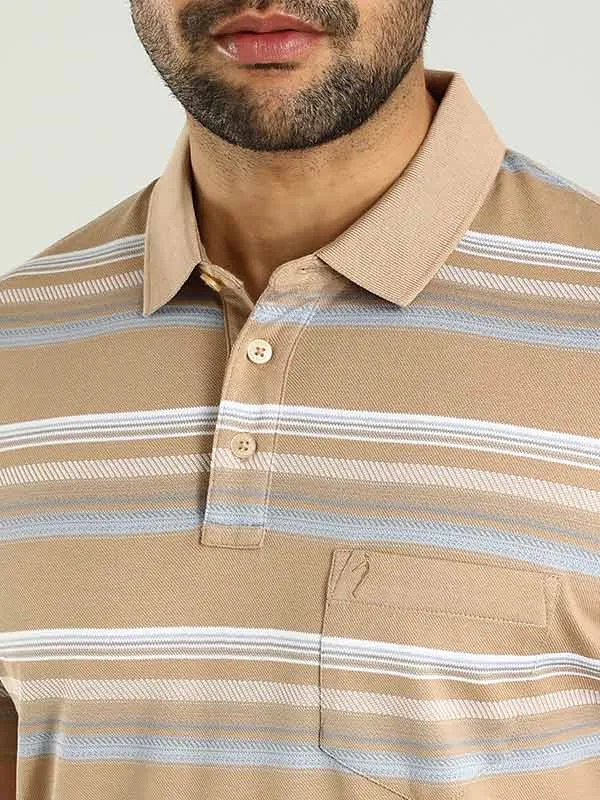 Men Striped Polo T-Shirt