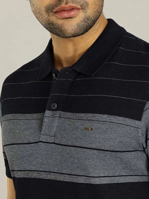 Men Striped Polo T-Shirt