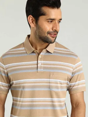 Men Striped Polo T-Shirt