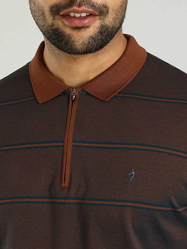 Men Striped Polo T-Shirt