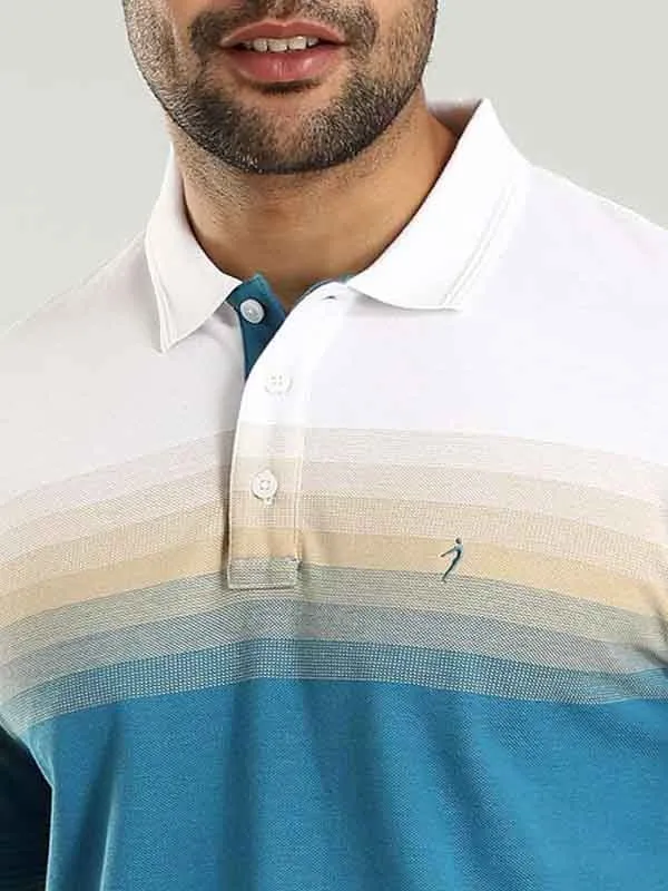 Men Striped Polo T-Shirt
