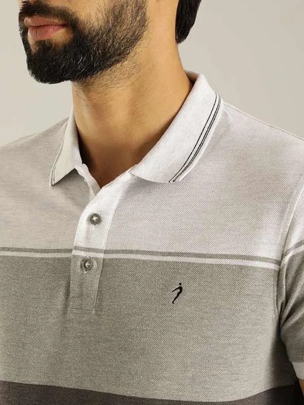 Men Striped Polo T-Shirt