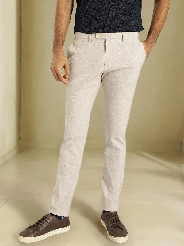 Men Urban Fit Polyester Blend Trouser