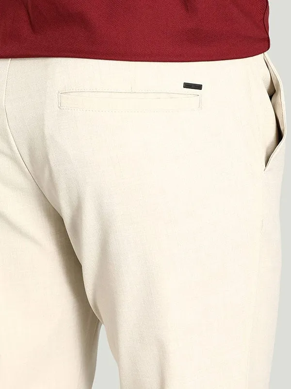 Men Urban Fit Polyester Blend Trouser