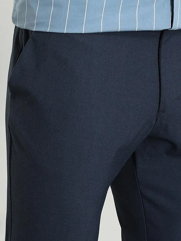 Men Urban Fit Polyester Blend Trouser