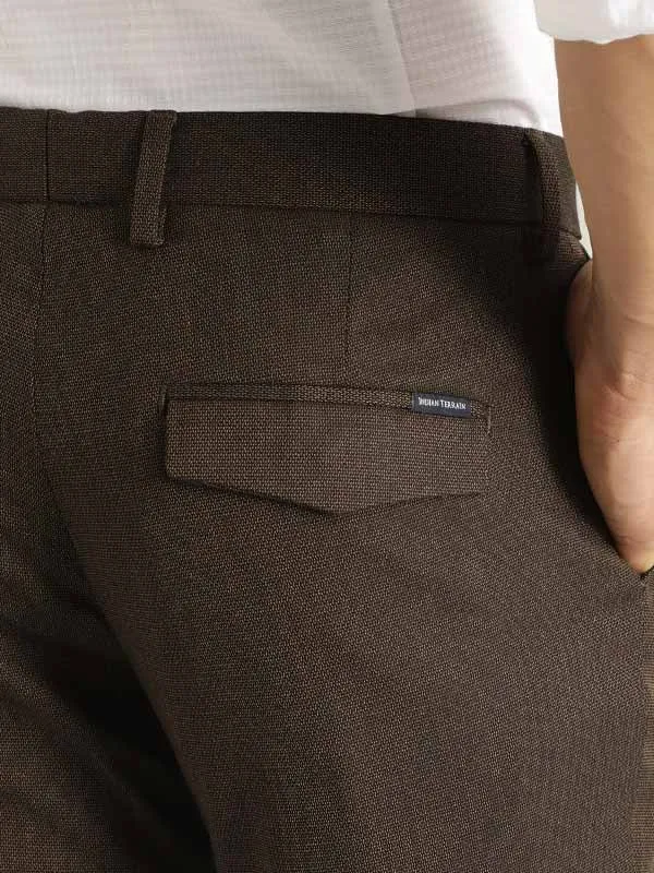 Men Urban Fit Polyester Blend Trouser