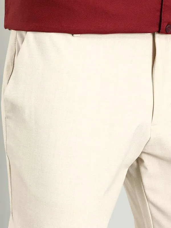 Men Urban Fit Polyester Blend Trouser
