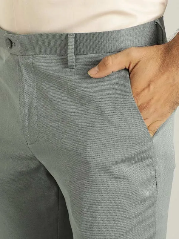Men Urban Fit Polyester Blend Trouser