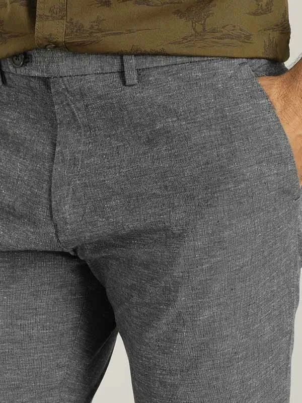 Men Urban Fit Polyester Blend Trouser