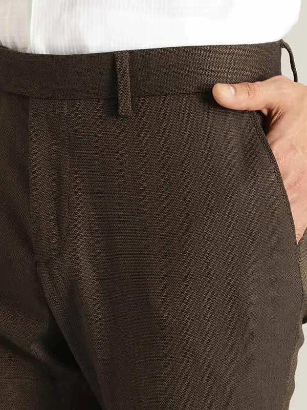 Men Urban Fit Polyester Blend Trouser