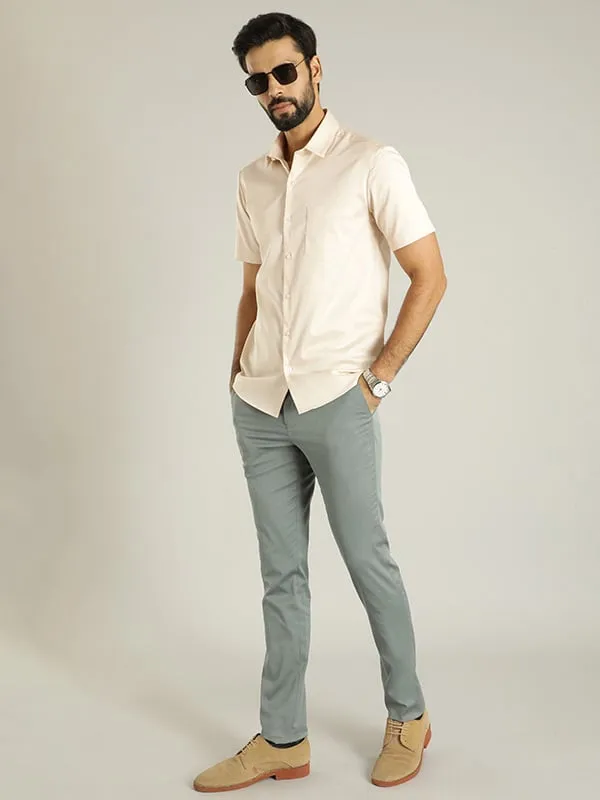 Men Urban Fit Polyester Blend Trouser