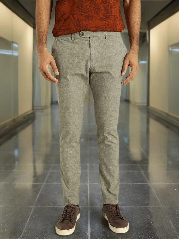 Men Urban Fit Polyester Blend Trouser
