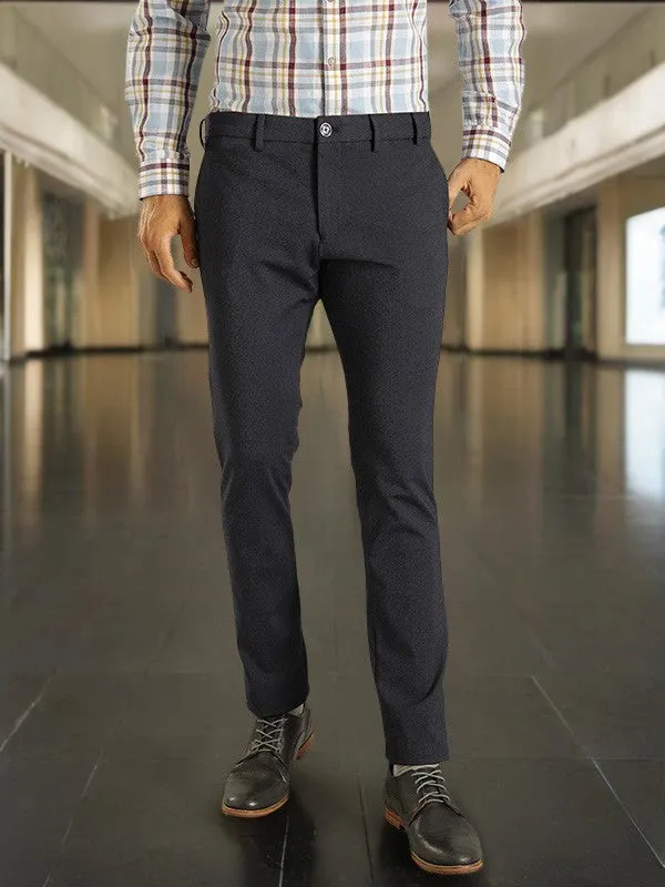 Men Urban Fit Polyester Blend Trouser