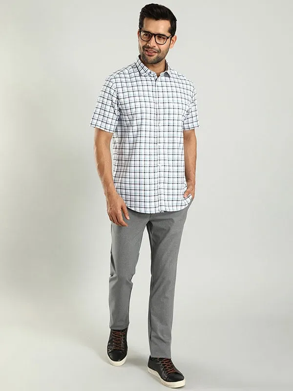 Men Urban Fit Polyester Blend Trouser