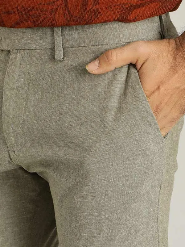 Men Urban Fit Polyester Blend Trouser