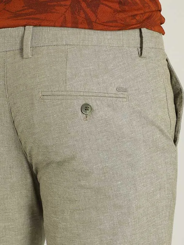 Men Urban Fit Polyester Blend Trouser