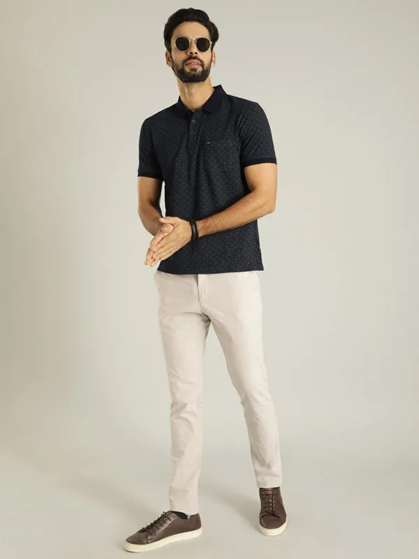Men Urban Fit Polyester Blend Trouser
