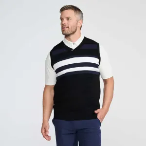 Men's V-Neck Color Block Knitted Vest