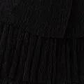 Metallic Textured Tiered Midi Skirt