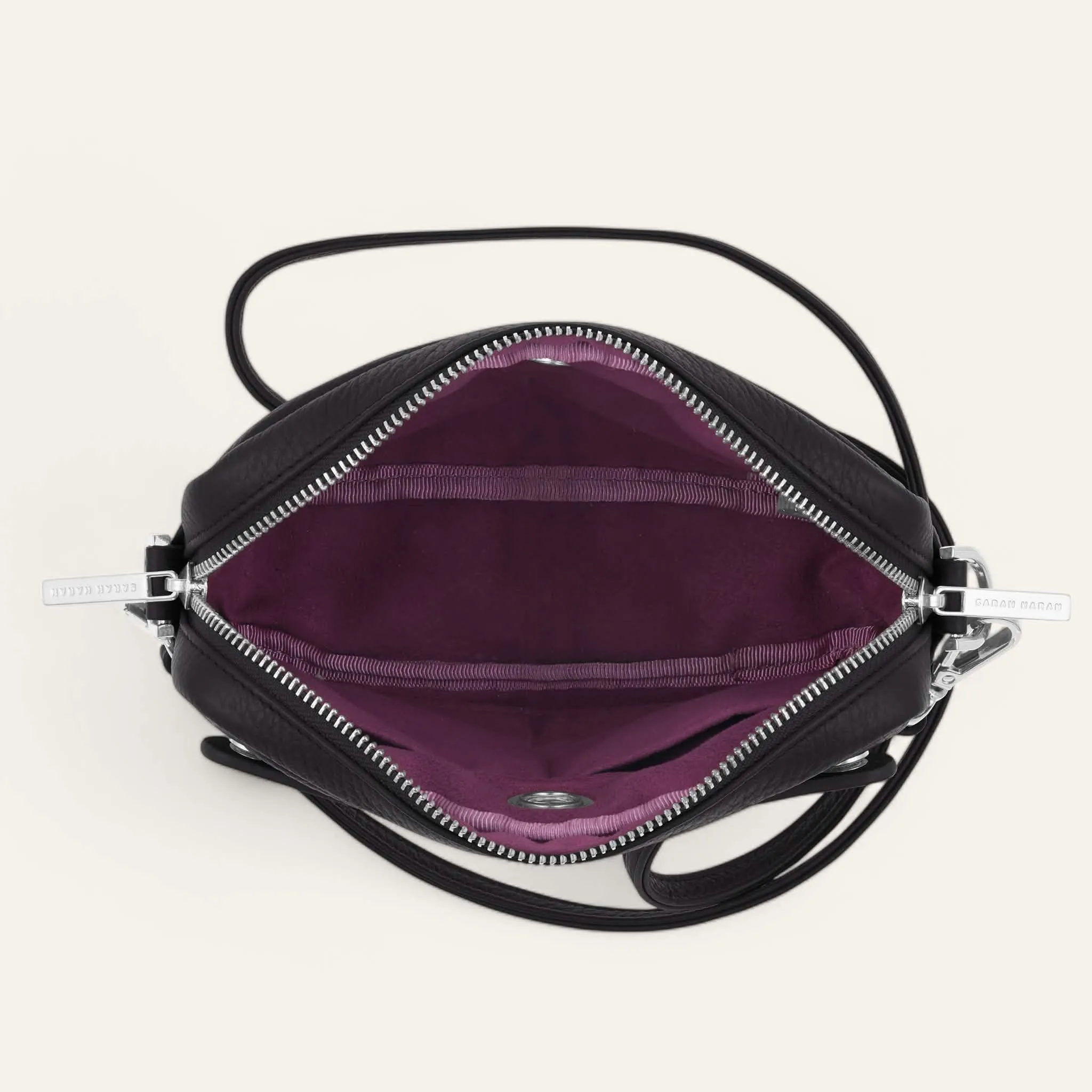 Millie Crossbody | Black with Silver hardware