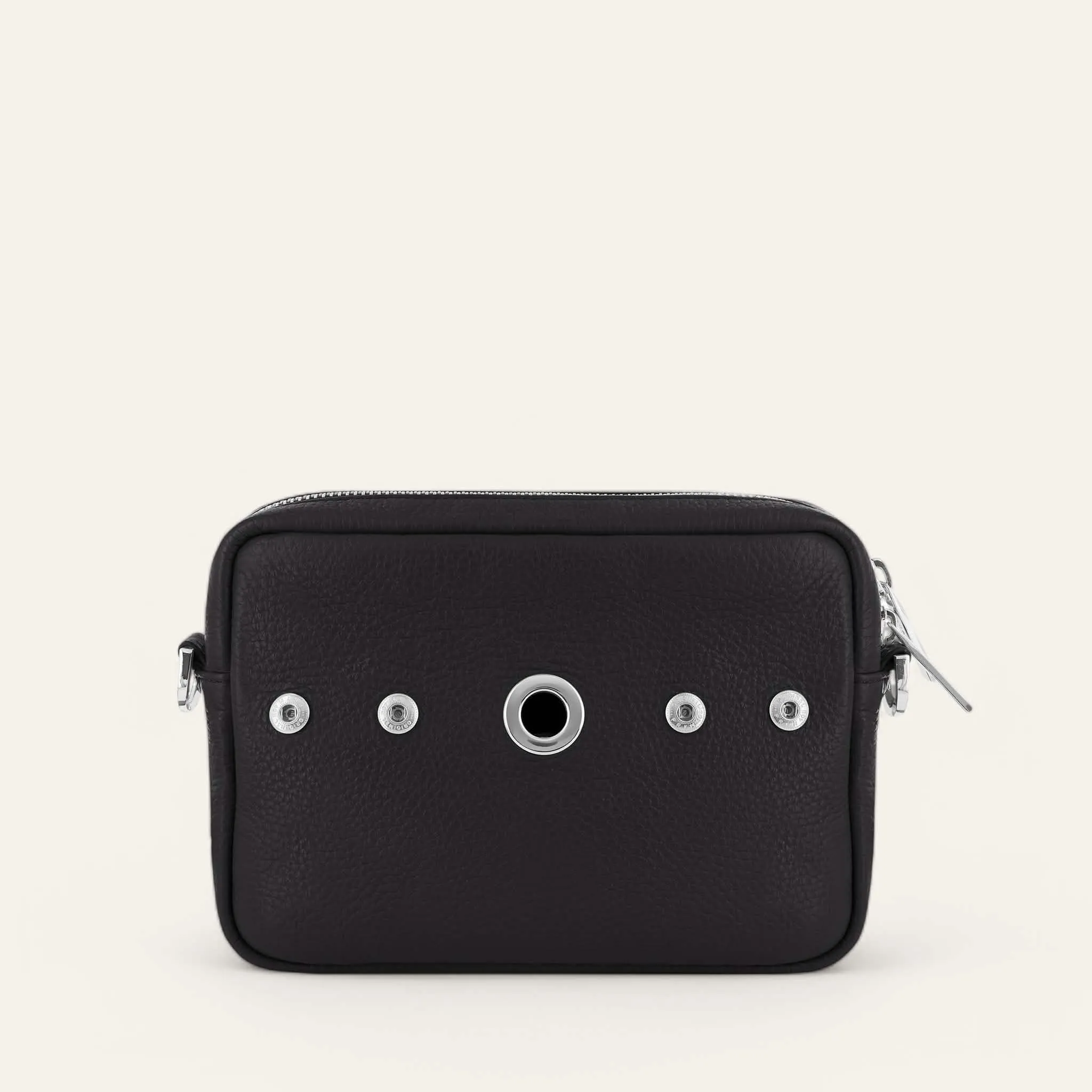 Millie Crossbody | Black with Silver hardware