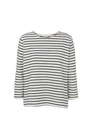 Mint Loose Tee - whisper white / Sky captain