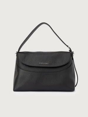 Nana Bag in Black Soft Hammered Leather