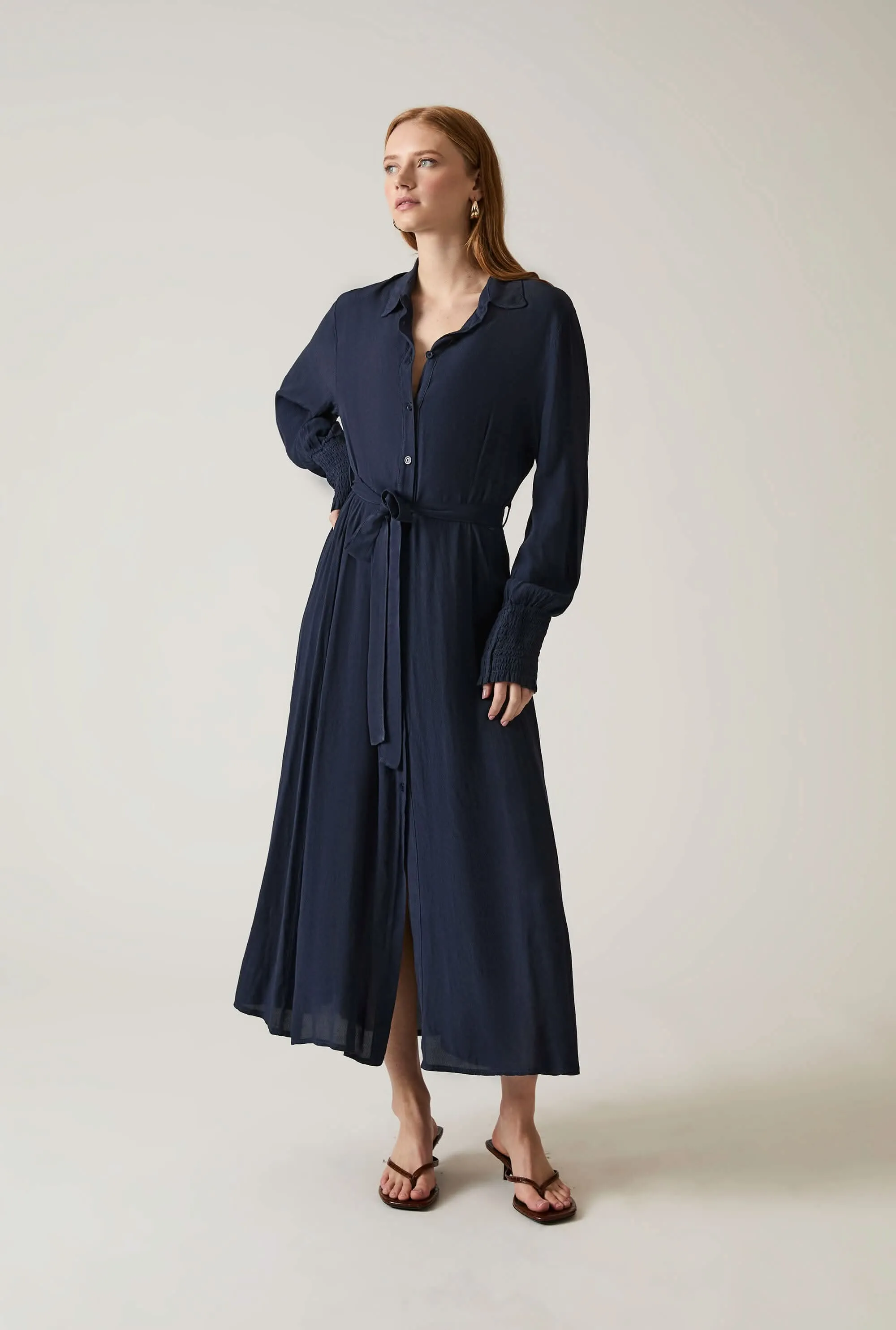 Navy Midi Dress
