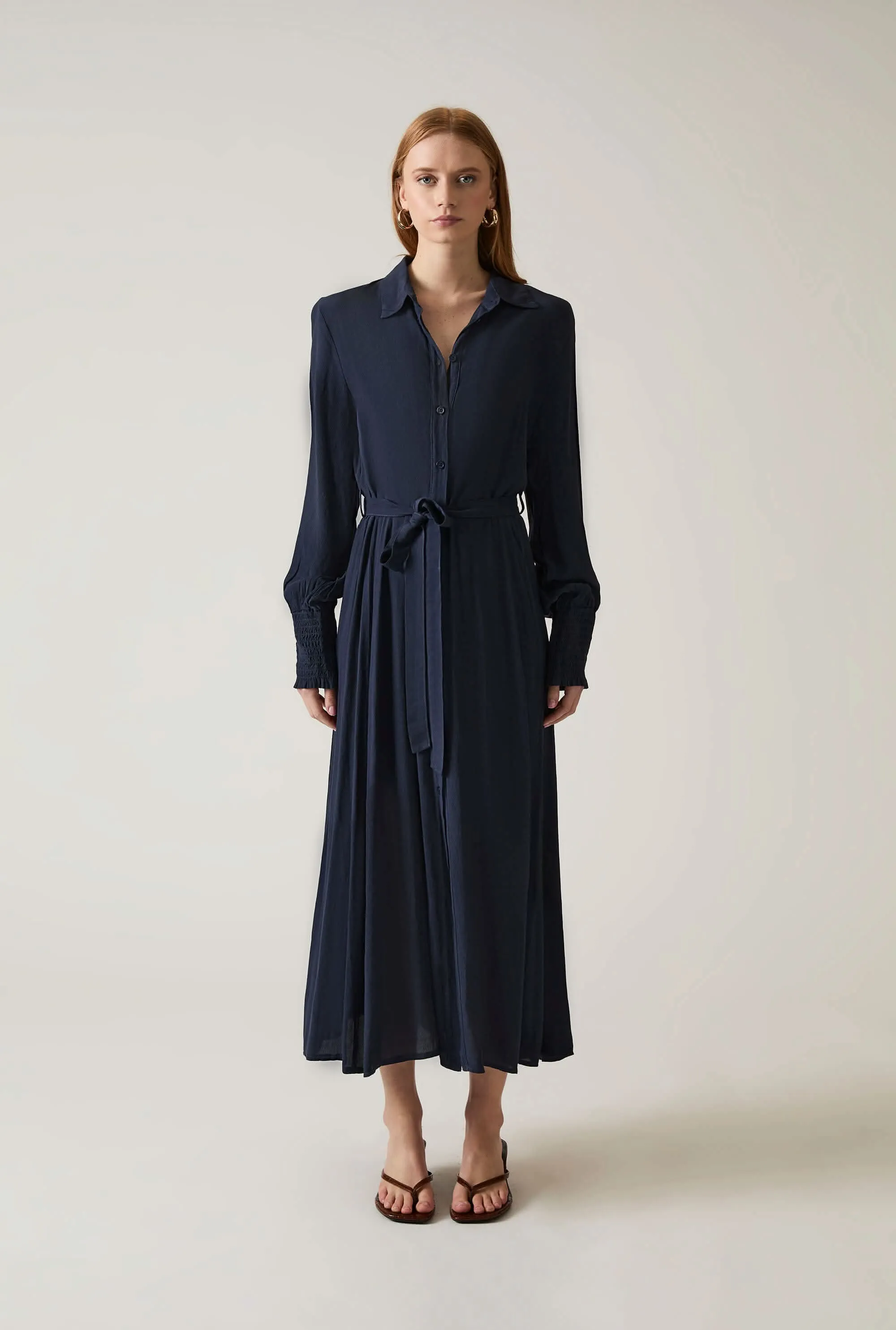 Navy Midi Dress