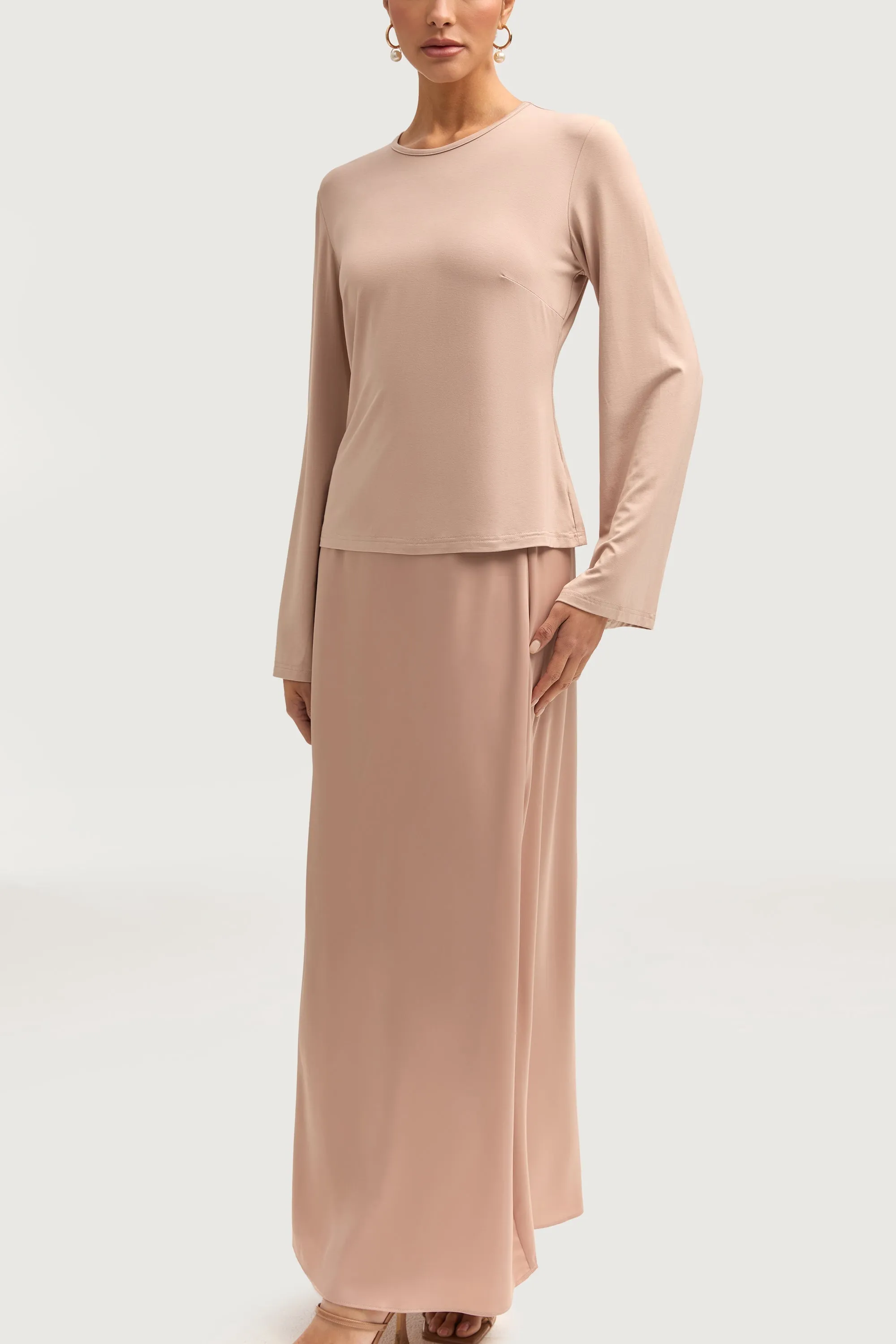 Niya Jersey Top - Mink