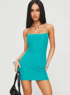 Novalis Strapless Mini Dress Green