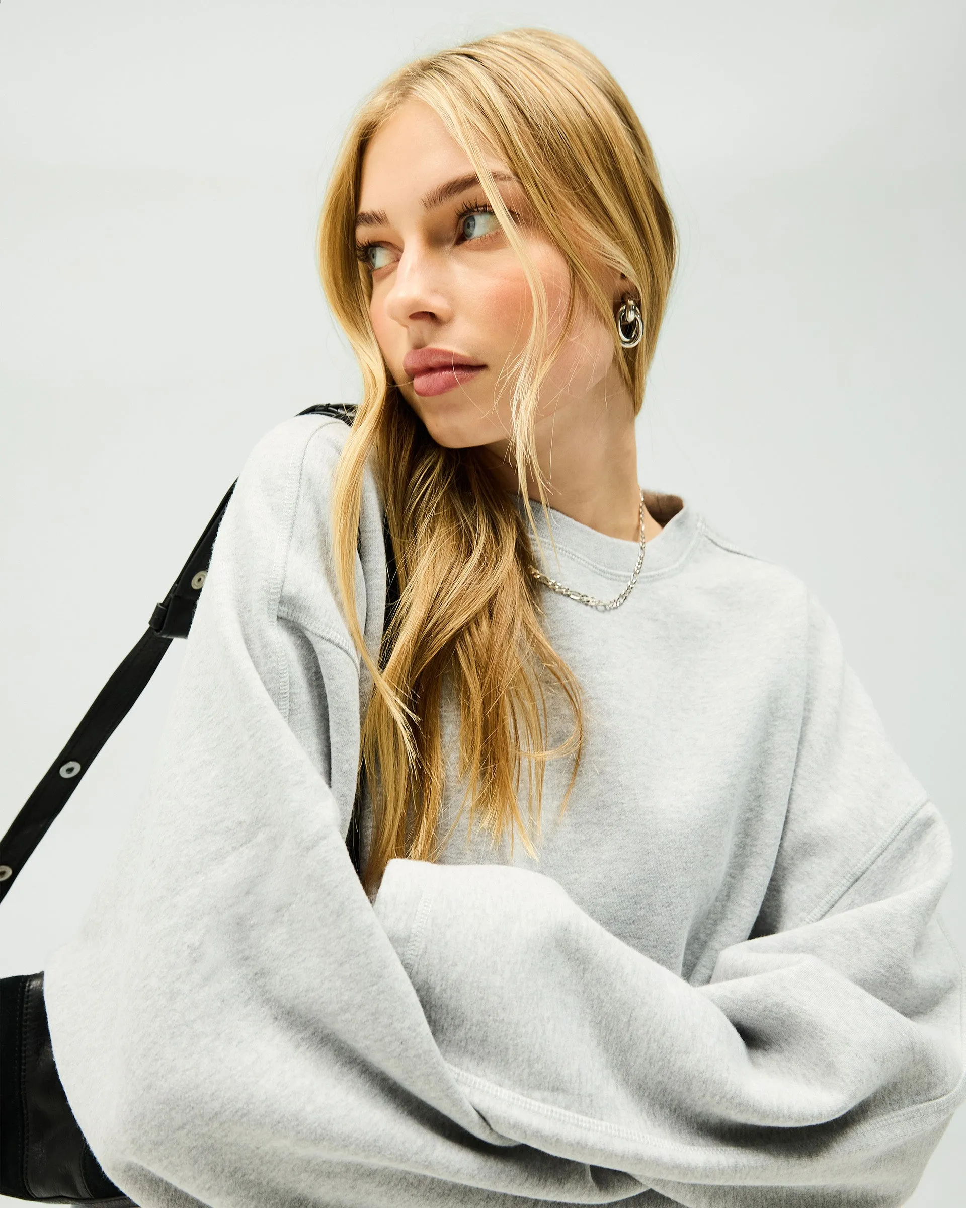 Owners Club Relaxed Sweater - Grey Marl
