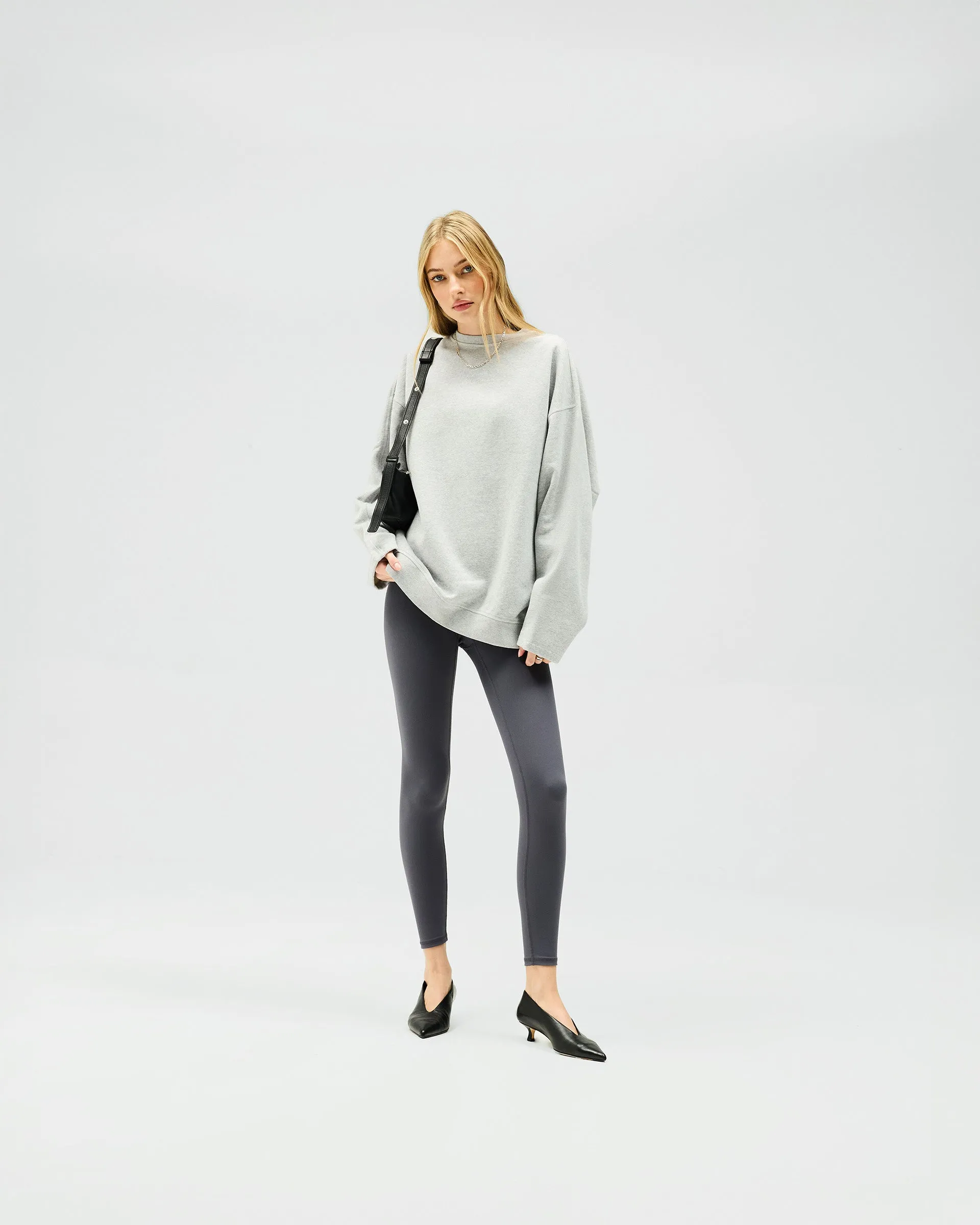 Owners Club Relaxed Sweater - Grey Marl