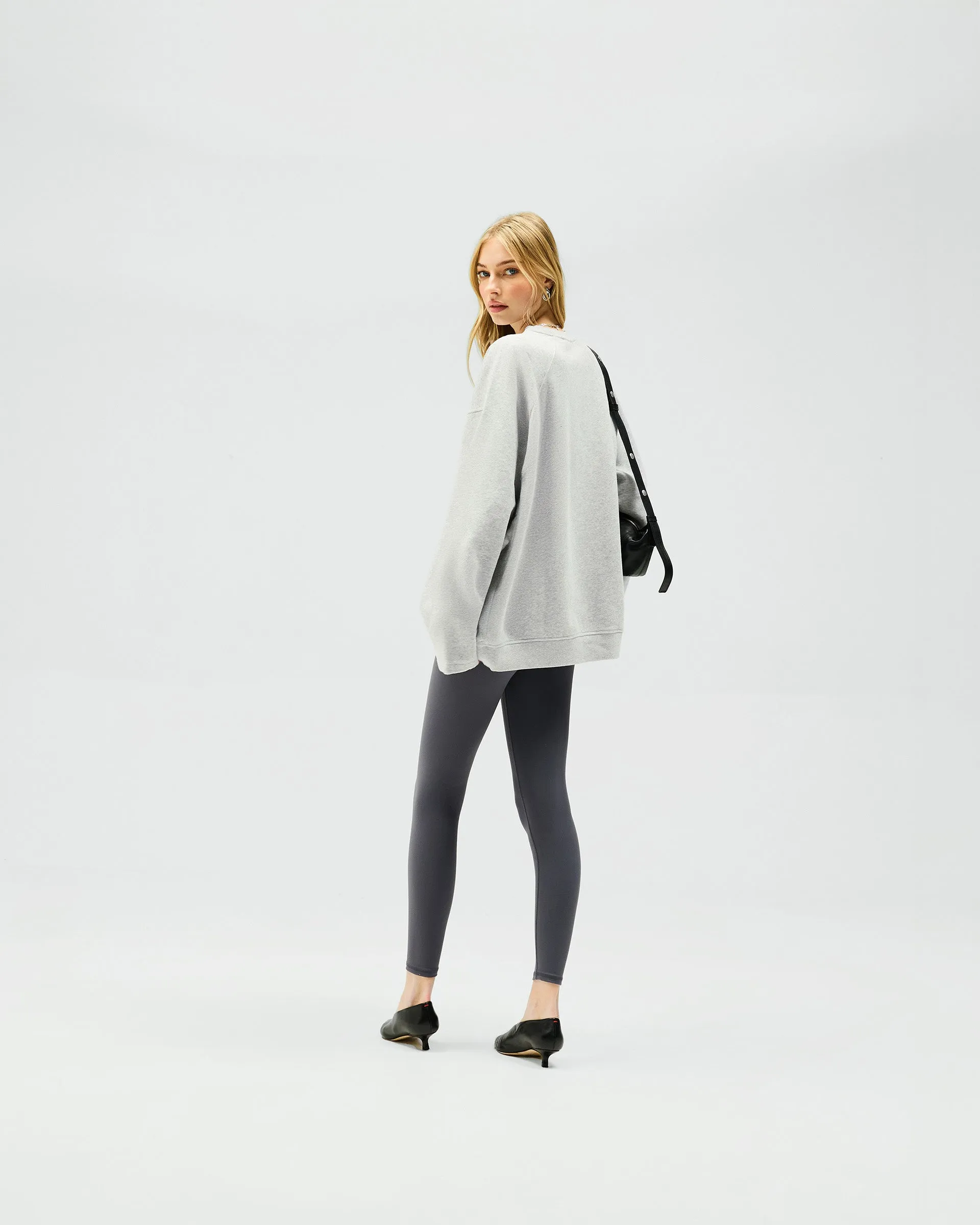 Owners Club Relaxed Sweater - Grey Marl