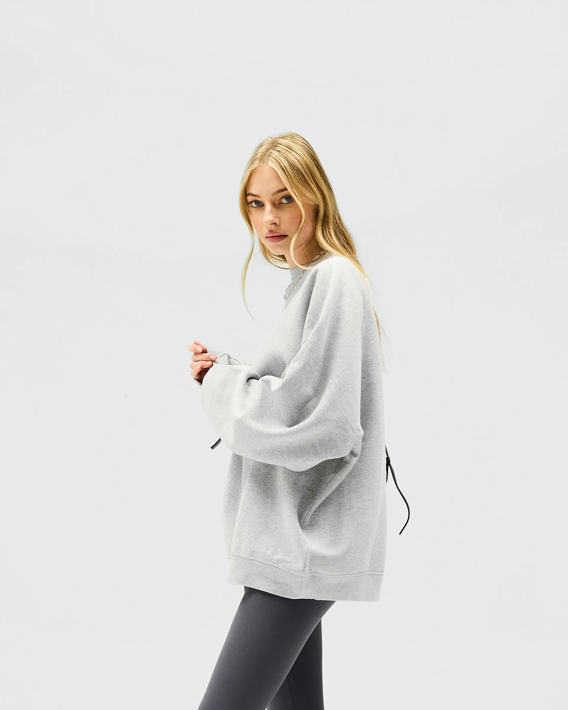 Owners Club Relaxed Sweater - Grey Marl