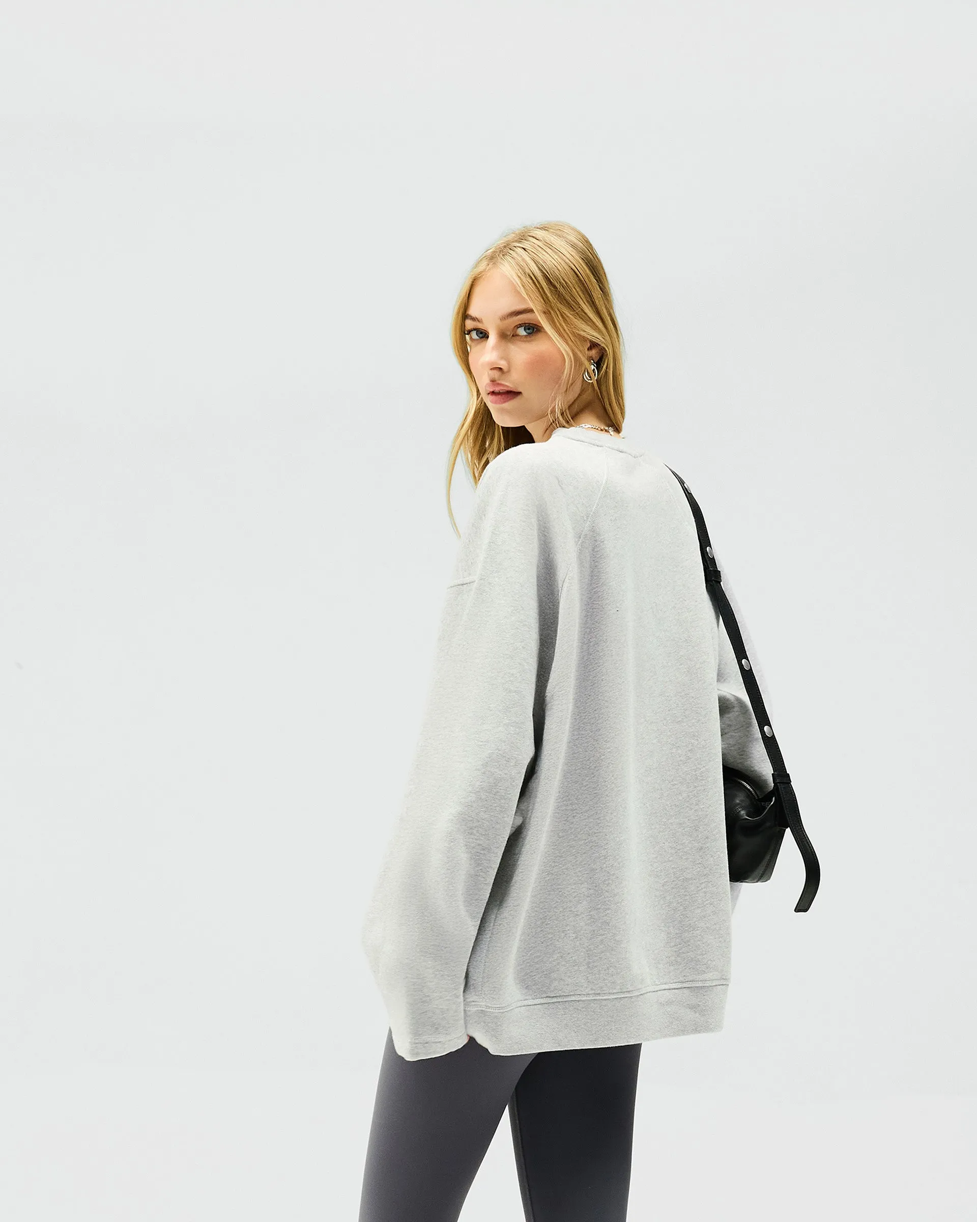 Owners Club Relaxed Sweater - Grey Marl