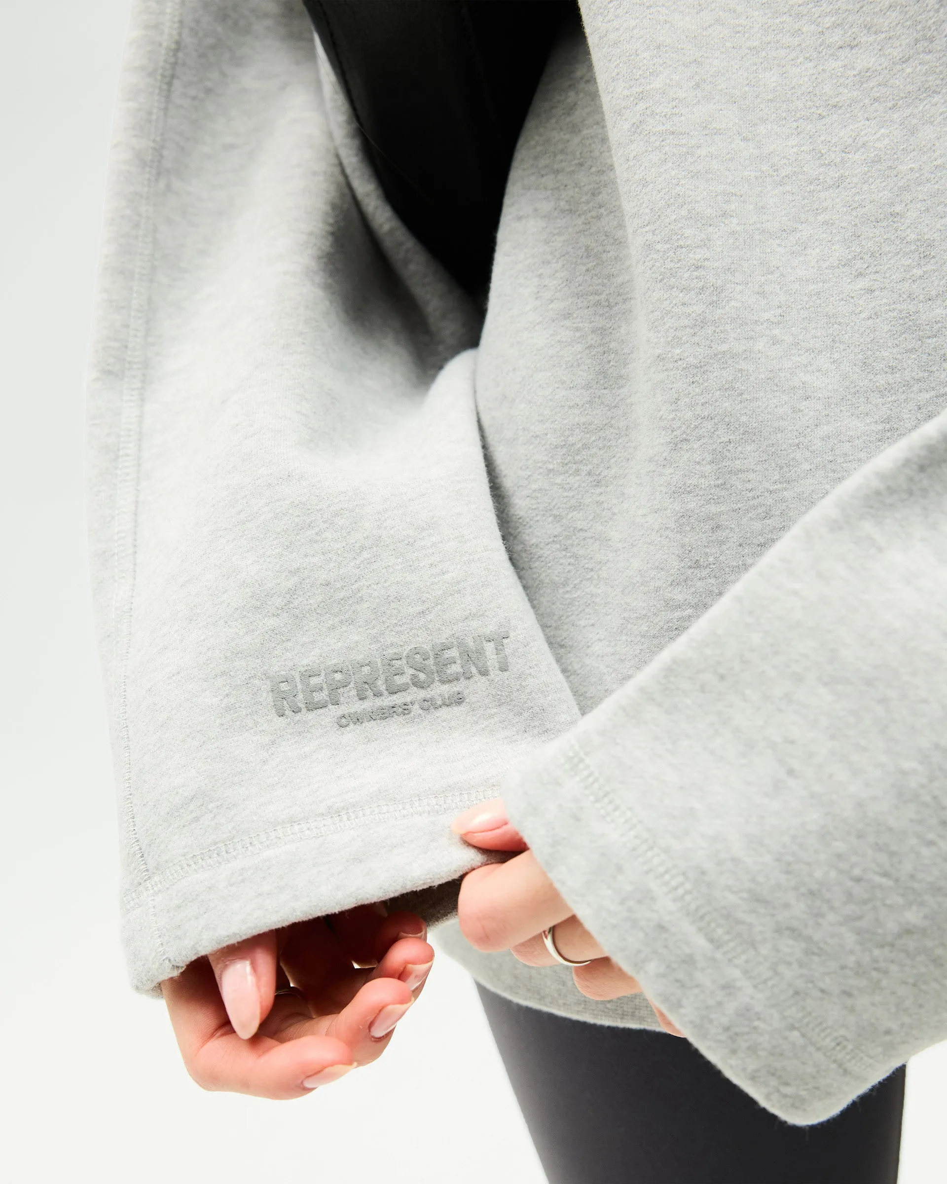 Owners Club Relaxed Sweater - Grey Marl