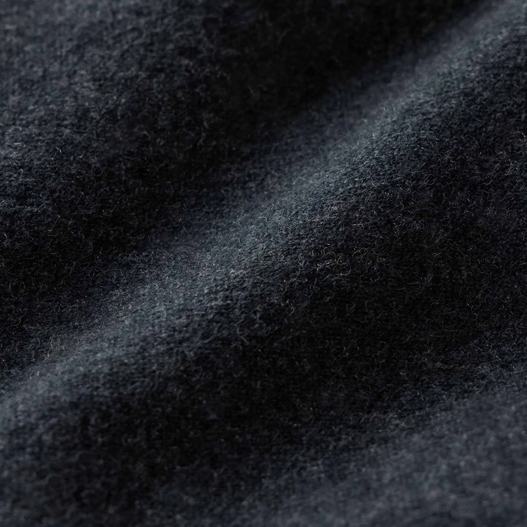 Palm Tree Cashmere Raglan - Coal/Off White