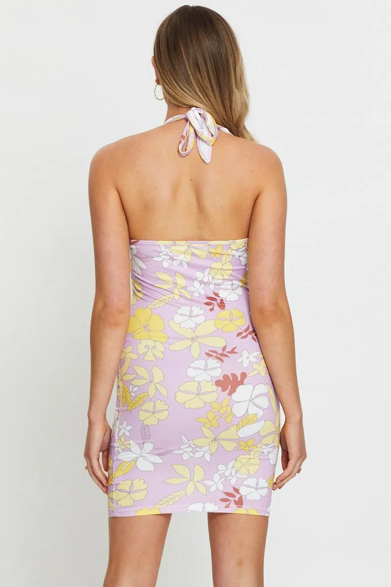 Print Bodycon Dress Mini