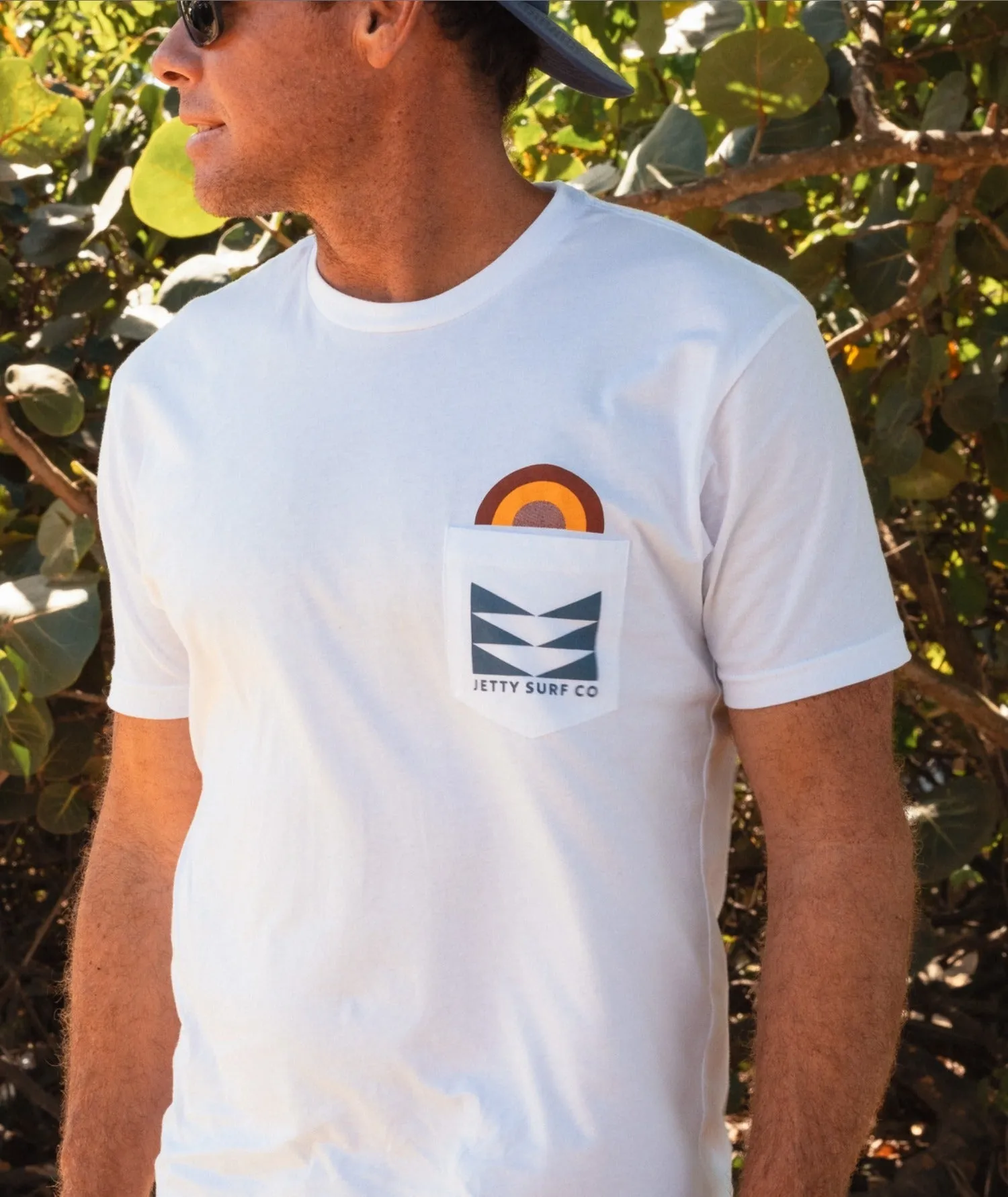Prism Pocket Tee - White