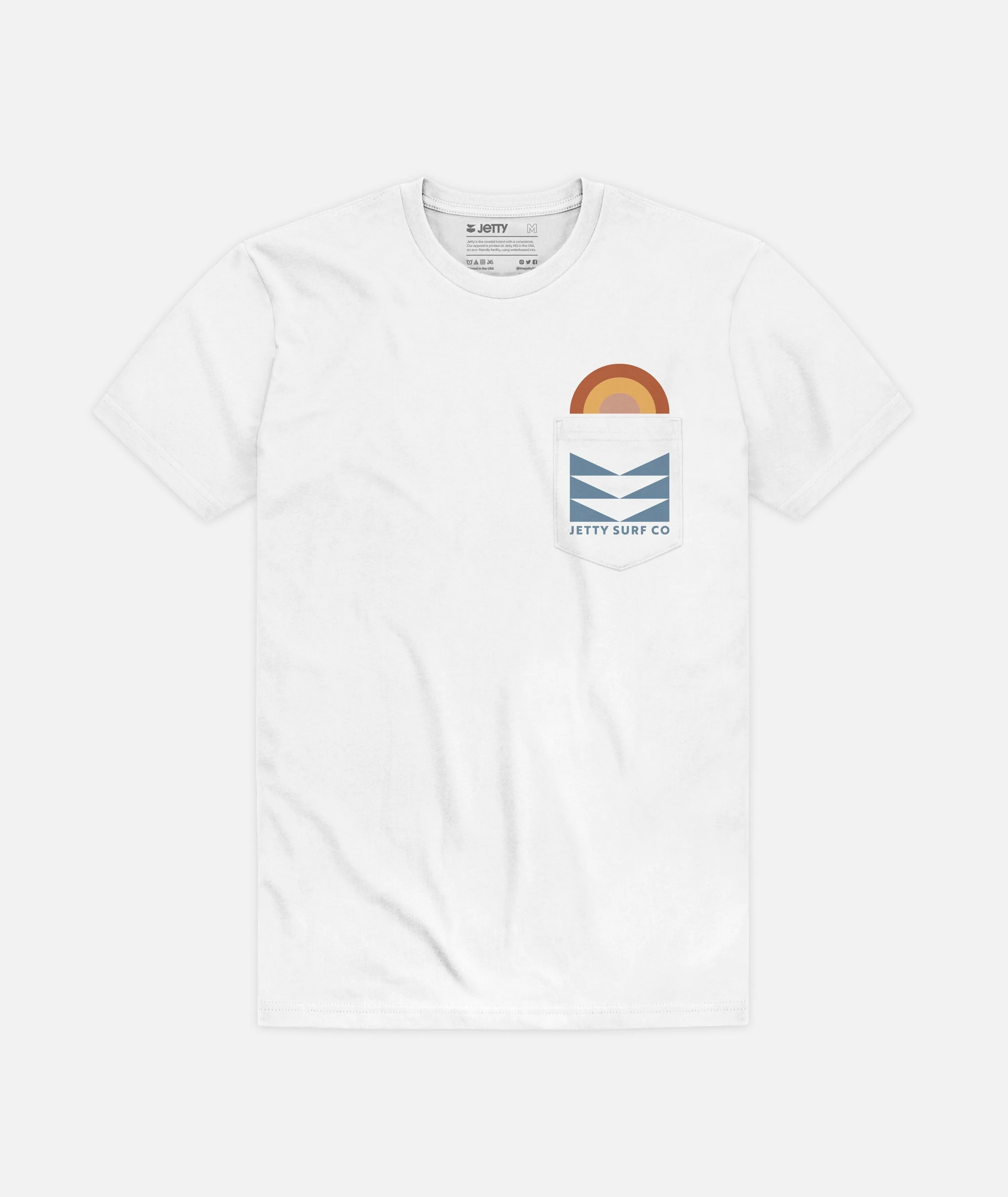 Prism Pocket Tee - White