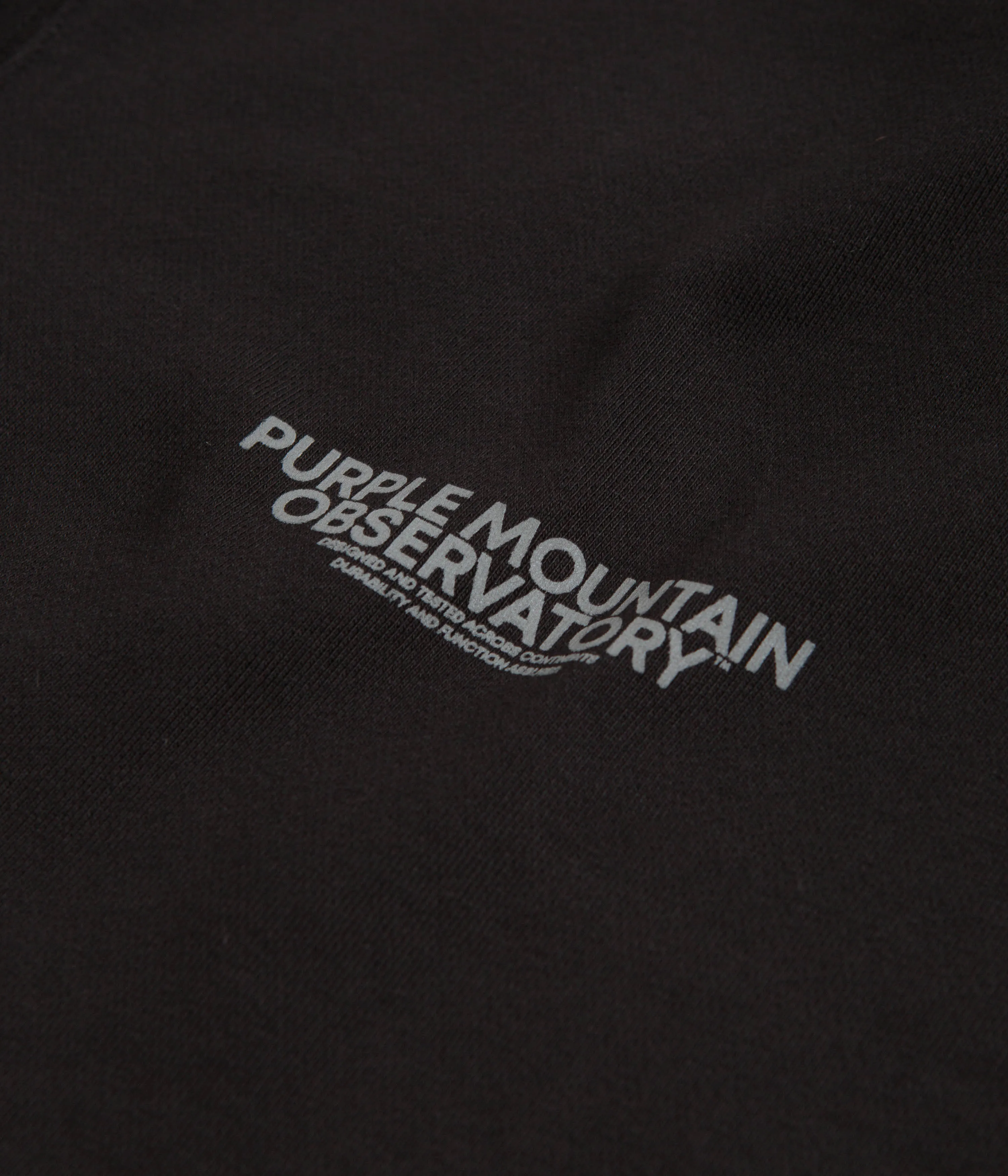 Purple Mountain Observatory Core Logo Hoodie - Black