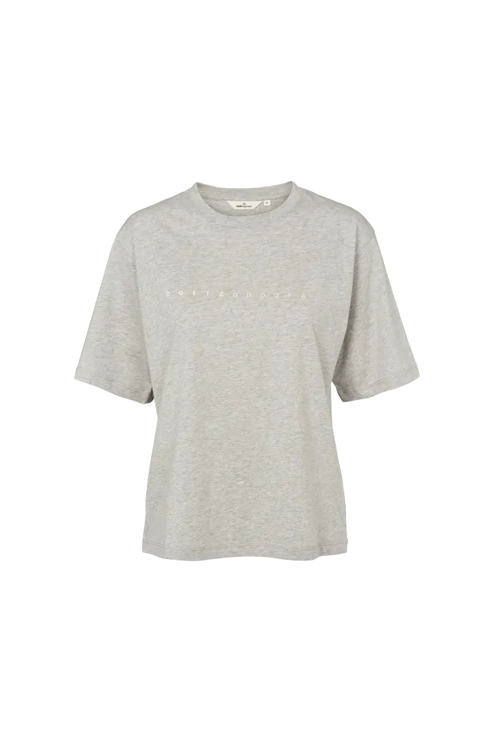Raja Logo Tee - Light Grey Mel.